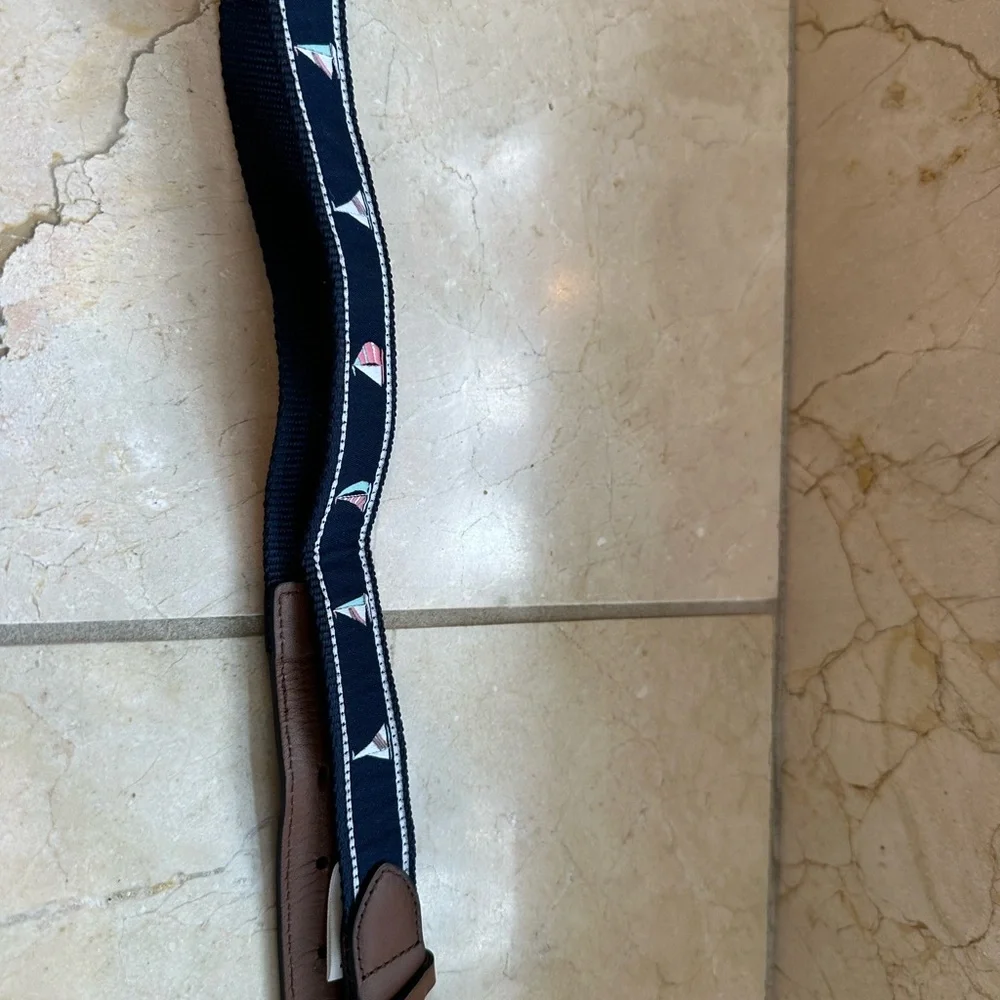 Janie and Jack Navy and Brown Belt